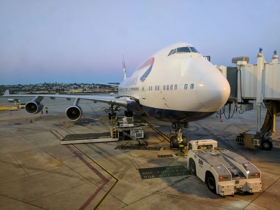 British Airways 747-400, San Diego, 2016